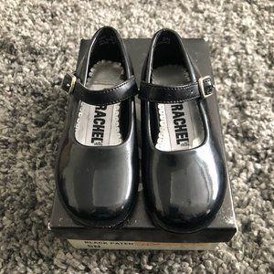 Girls Rachel Black Patent Buckle Dress Shoes